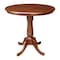 International Concepts Round 36 in Round Top Pedestal Table, 34.9 inH, Espresso, 36 W, 36 L, 35.1 in H, Wood, Espresso K581-36RT-6B - alternate 1